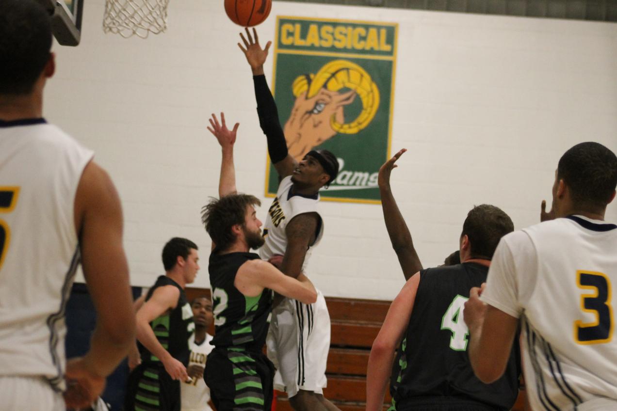 Falcons dominate in home opener; 102-88